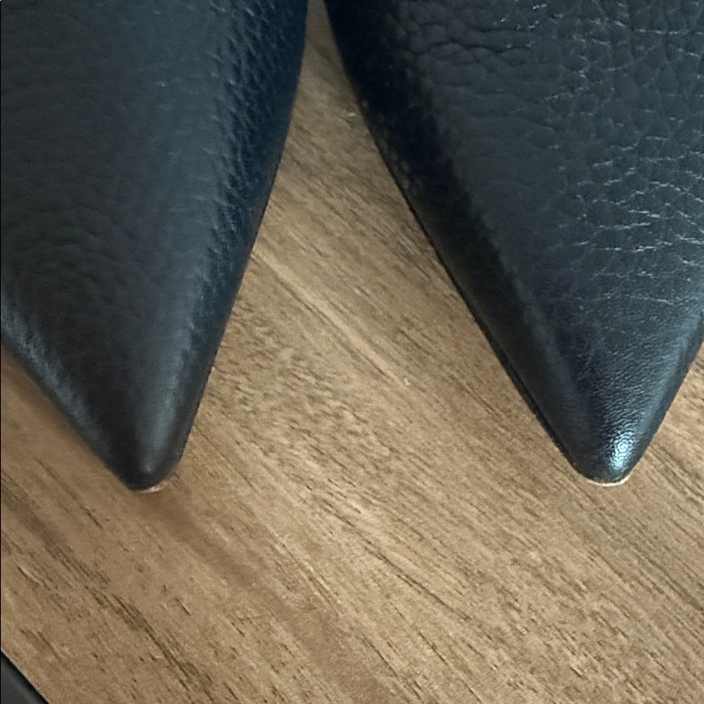 Valentino Black and Gold Studded Mules - Picture 13 of 13